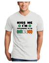 Kiss Me I'm Pretending to Be Irish Adult V-Neck T-shirt by TooLoud-Mens V-Neck T-Shirt-TooLoud-White-Small-Davson Sales