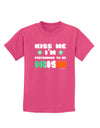 Kiss Me I'm Pretending to Be Irish Childrens Dark T-Shirt by TooLoud-Childrens T-Shirt-TooLoud-Sangria-X-Small-Davson Sales