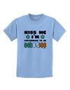 Kiss Me I'm Pretending to Be Irish Childrens T-Shirt by TooLoud-Childrens T-Shirt-TooLoud-Light-Blue-X-Small-Davson Sales