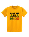 Kiss Me I'm Pretending to Be Irish Childrens T-Shirt by TooLoud-Childrens T-Shirt-TooLoud-Gold-X-Small-Davson Sales