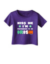 Kiss Me I'm Pretending to Be Irish Infant T-Shirt Dark by TooLoud-Infant T-Shirt-TooLoud-Purple-06-Months-Davson Sales