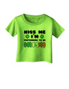 Kiss Me I'm Pretending to Be Irish Infant T-Shirt by TooLoud-Infant T-Shirt-TooLoud-Lime-Green-06-Months-Davson Sales