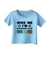 Kiss Me I'm Pretending to Be Irish Infant T-Shirt by TooLoud-Infant T-Shirt-TooLoud-Aquatic-Blue-06-Months-Davson Sales