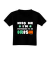 Kiss Me I'm Pretending to Be Irish Toddler T-Shirt Dark by TooLoud-Toddler T-Shirt-TooLoud-Black-2T-Davson Sales