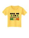 Kiss Me I'm Pretending to Be Irish Toddler T-Shirt by TooLoud-Toddler T-Shirt-TooLoud-Yellow-2T-Davson Sales