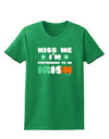 Kiss Me I'm Pretending to Be Irish Womens Dark T-Shirt by TooLoud-Womens T-Shirt-TooLoud-Kelly-Green-X-Small-Davson Sales