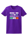 Kiss Me I'm Pretending to Be Irish Womens Dark T-Shirt by TooLoud-Womens T-Shirt-TooLoud-Purple-X-Small-Davson Sales