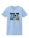 Kiss Me I'm Pretending to Be Irish Womens T-Shirt by TooLoud-Womens T-Shirt-TooLoud-Light-Blue-X-Small-Davson Sales