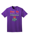 Kiss Me Under the Mistletoe Christmas Adult Dark T-Shirt-Mens T-Shirt-TooLoud-Purple-Small-Davson Sales