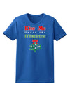 Kiss Me Under the Mistletoe Christmas Womens Dark T-Shirt-TooLoud-Royal-Blue-X-Small-Davson Sales
