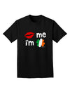 Kiss and Irish Flag Shamrock - Kiss Me I'm Irish Adult Dark T-Shirt by TooLoud-Mens T-Shirt-TooLoud-Black-Small-Davson Sales