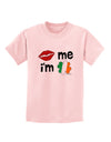 Kiss and Irish Flag Shamrock - Kiss Me I'm Irish Childrens T-Shirt by TooLoud-Childrens T-Shirt-TooLoud-PalePink-X-Small-Davson Sales