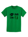 Kiss and Irish Flag Shamrock - Kiss Me I'm Irish Childrens T-Shirt by TooLoud-Childrens T-Shirt-TooLoud-Kelly-Green-X-Small-Davson Sales