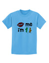 Kiss and Irish Flag Shamrock - Kiss Me I'm Irish Childrens T-Shirt by TooLoud-Childrens T-Shirt-TooLoud-Aquatic-Blue-X-Small-Davson Sales