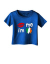 Kiss and Irish Flag Shamrock - Kiss Me I'm Irish Infant T-Shirt Dark by TooLoud-Infant T-Shirt-TooLoud-Royal-Blue-06-Months-Davson Sales