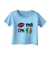 Kiss and Irish Flag Shamrock - Kiss Me I'm Irish Infant T-Shirt by TooLoud-Infant T-Shirt-TooLoud-Aquatic-Blue-06-Months-Davson Sales