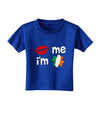 Kiss and Irish Flag Shamrock - Kiss Me I'm Irish Toddler T-Shirt Dark by TooLoud-Toddler T-Shirt-TooLoud-Royal-Blue-2T-Davson Sales