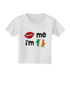 Kiss and Irish Flag Shamrock - Kiss Me I'm Irish Toddler T-Shirt by TooLoud-Toddler T-Shirt-TooLoud-White-2T-Davson Sales