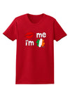 Kiss and Irish Flag Shamrock - Kiss Me I'm Irish Womens Dark T-Shirt by TooLoud-Womens T-Shirt-TooLoud-Red-X-Small-Davson Sales