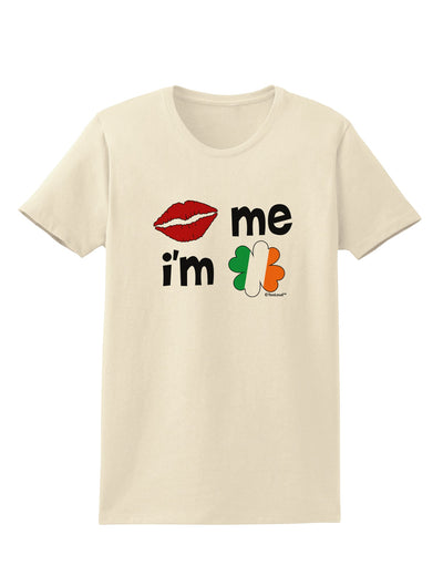 Kiss and Irish Flag Shamrock - Kiss Me I'm Irish Womens T-Shirt by TooLoud-Womens T-Shirt-TooLoud-Natural-X-Small-Davson Sales