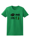 Kiss and Irish Flag Shamrock - Kiss Me I'm Irish Womens T-Shirt by TooLoud-Womens T-Shirt-TooLoud-Kelly-Green-X-Small-Davson Sales