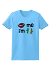 Kiss and Irish Flag Shamrock - Kiss Me I'm Irish Womens T-Shirt by TooLoud-Womens T-Shirt-TooLoud-Aquatic-Blue-X-Small-Davson Sales