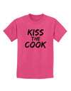 Kiss the Cook Grill Master 2 - Text Childrens T-Shirt-Childrens T-Shirt-TooLoud-Sangria-X-Small-Davson Sales