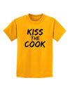 Kiss the Cook Grill Master 2 - Text Childrens T-Shirt-Childrens T-Shirt-TooLoud-Gold-X-Small-Davson Sales