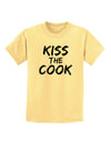 Kiss the Cook Grill Master 2 - Text Childrens T-Shirt-Childrens T-Shirt-TooLoud-Daffodil-Yellow-X-Small-Davson Sales