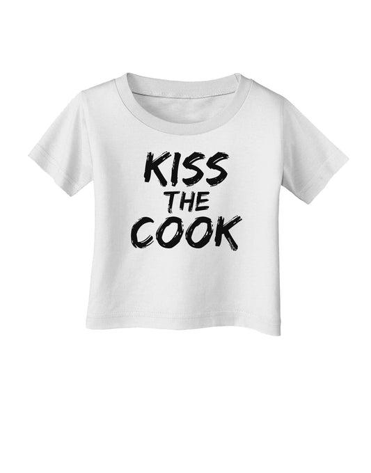 Kiss the Cook Grill Master 2 - Text Infant T-Shirt-Infant T-Shirt-TooLoud-White-06-Months-Davson Sales