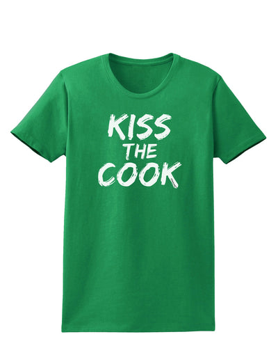 Kiss the Cook Grill Master 2 - Text Womens Dark T-Shirt-Womens T-Shirt-TooLoud-Kelly-Green-X-Small-Davson Sales