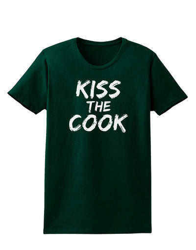 Kiss the Cook Grill Master 2 - Text Womens Dark T-Shirt-Womens T-Shirt-TooLoud-Forest-Green-Small-Davson Sales