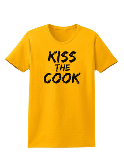 Kiss the Cook Grill Master 2 - Text Womens T-Shirt-Womens T-Shirt-TooLoud-Gold-X-Small-Davson Sales