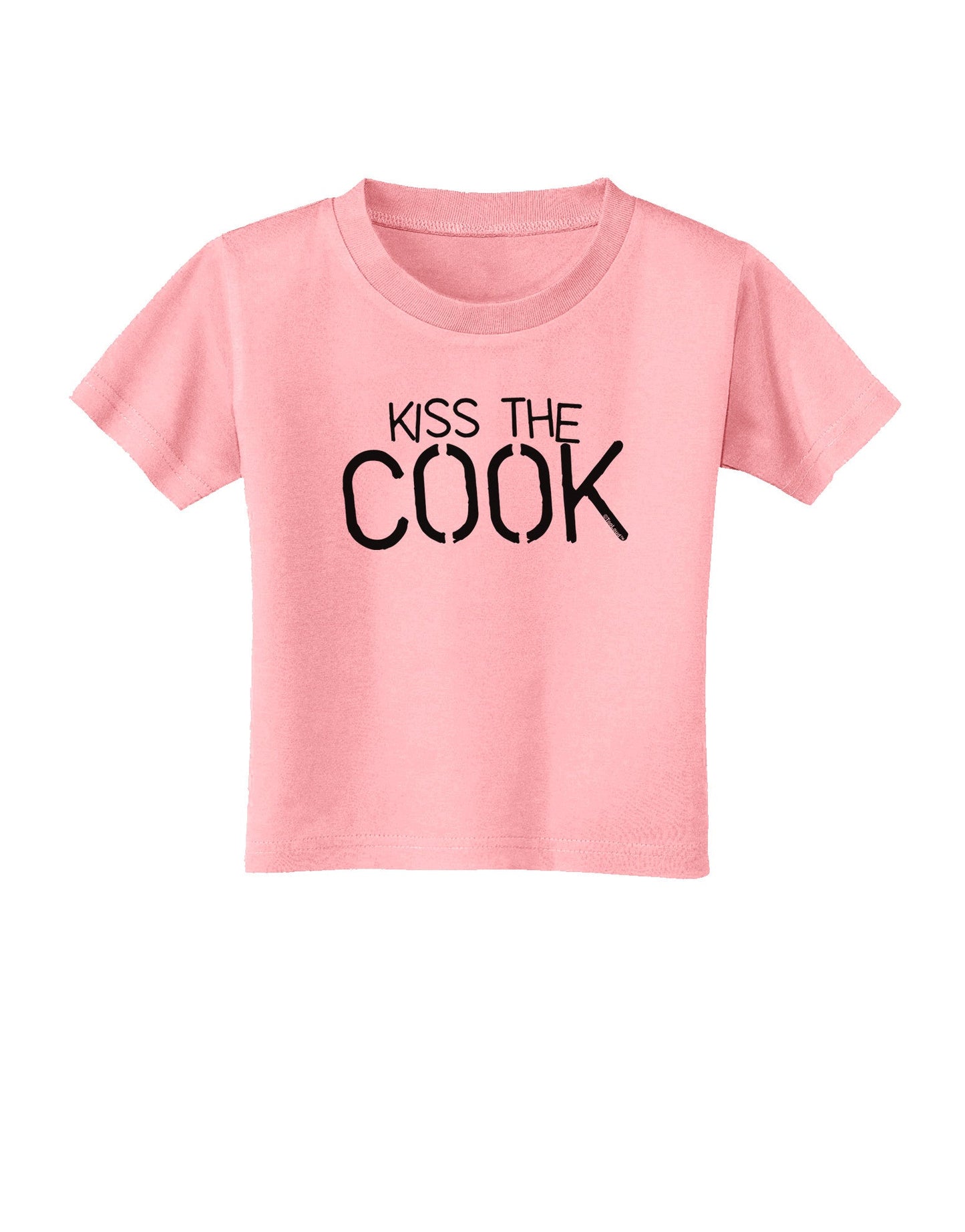 Kiss the Cook Grill Master - Text Toddler T-Shirt-Toddler T-Shirt-TooLoud-Candy-Pink-2T-Davson Sales