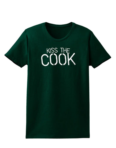 Kiss the Cook Grill Master - Text Womens Dark T-Shirt-Womens T-Shirt-TooLoud-Forest-Green-Small-Davson Sales