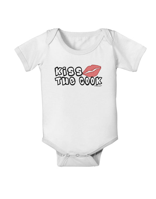 Kiss the Cook With Lips Baby Romper Bodysuit by TooLoud-Baby Romper-TooLoud-White-06-Months-Davson Sales