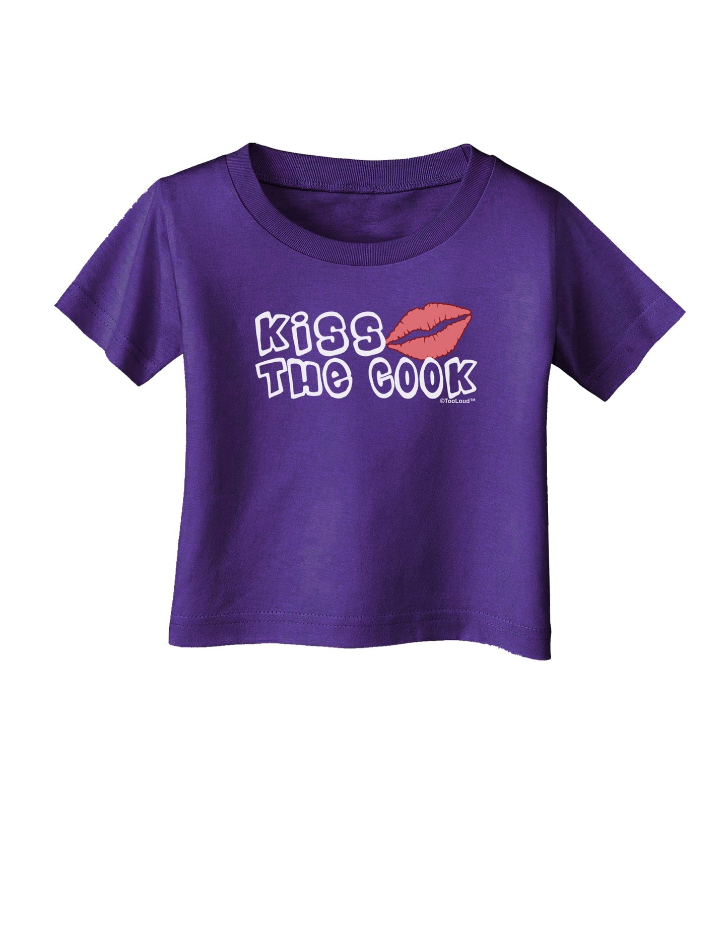 Kiss the Cook With Lips Infant T-Shirt Dark by TooLoud-Infant T-Shirt-TooLoud-Purple-06-Months-Davson Sales