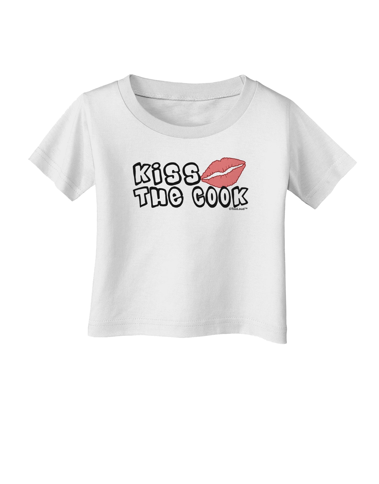 Kiss the Cook With Lips Infant T-Shirt by TooLoud-Infant T-Shirt-TooLoud-White-06-Months-Davson Sales