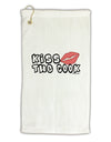 Kiss the Cook With Lips Micro Terry Gromet Golf Towel 16 x 25 inch by TooLoud-Golf Towel-TooLoud-White-Davson Sales