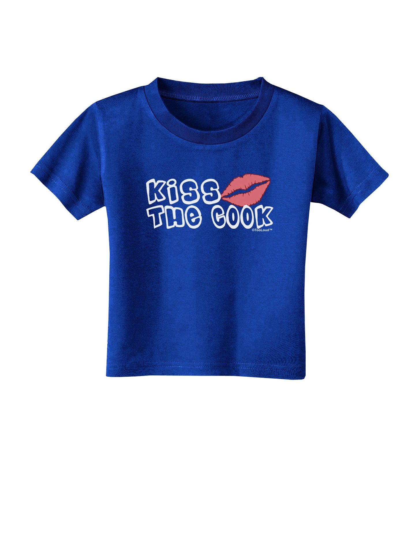 Kiss the Cook With Lips Toddler T-Shirt Dark by TooLoud-Toddler T-Shirt-TooLoud-Royal-Blue-2T-Davson Sales