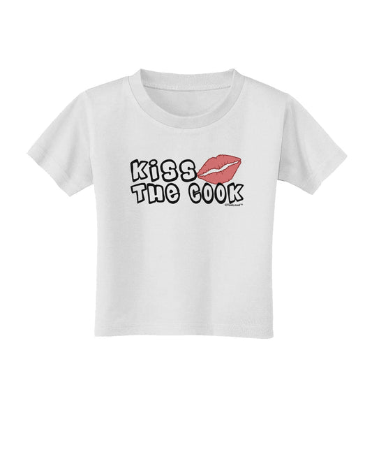 Kiss the Cook With Lips Toddler T-Shirt by TooLoud-Toddler T-Shirt-TooLoud-White-2T-Davson Sales