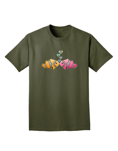 Kissy Clownfish Adult Dark T-Shirt-Mens T-Shirt-TooLoud-Military-Green-Small-Davson Sales