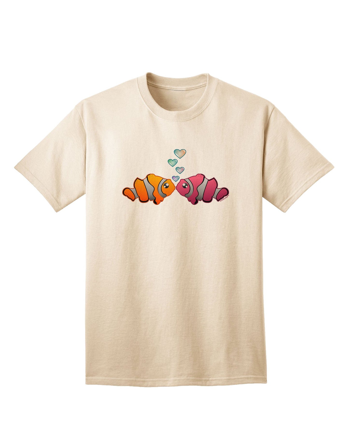 Kissy Clownfish Adult T-Shirt-unisex t-shirt-TooLoud-Natural-Small-Davson Sales