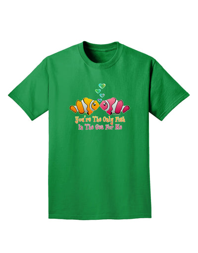 Kissy Clownfish Only Fish In The Sea Adult Dark T-Shirt-Mens T-Shirt-TooLoud-Kelly-Green-Small-Davson Sales