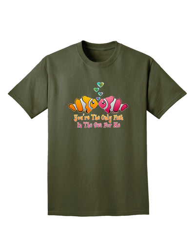 Kissy Clownfish Only Fish In The Sea Adult Dark T-Shirt-Mens T-Shirt-TooLoud-Military-Green-Small-Davson Sales