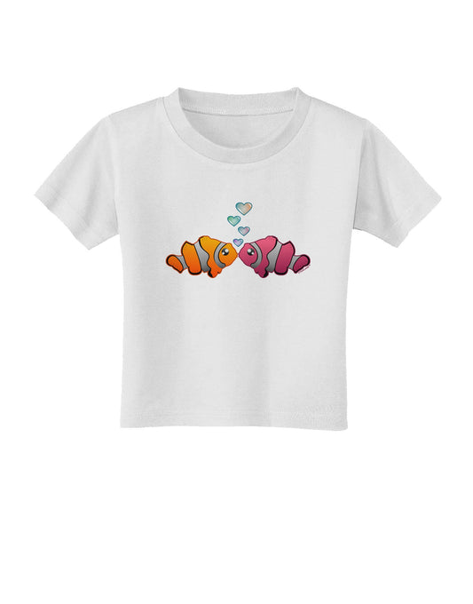 Kissy Clownfish Toddler T-Shirt-Toddler T-Shirt-TooLoud-White-2T-Davson Sales