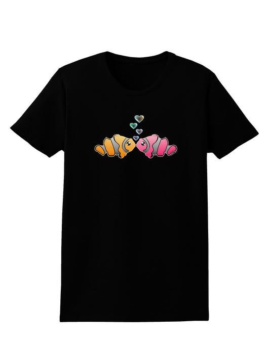 Kissy Clownfish Womens Dark T-Shirt-Womens T-Shirt-TooLoud-Black-X-Small-Davson Sales