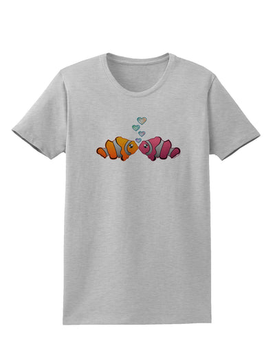 Kissy Clownfish Womens T-Shirt-Womens T-Shirt-TooLoud-AshGray-X-Small-Davson Sales