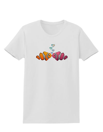 Kissy Clownfish Womens T-Shirt-Womens T-Shirt-TooLoud-White-X-Small-Davson Sales