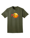Kissy Face Emoji Adult Dark T-Shirt-Mens T-Shirt-TooLoud-Military-Green-Small-Davson Sales